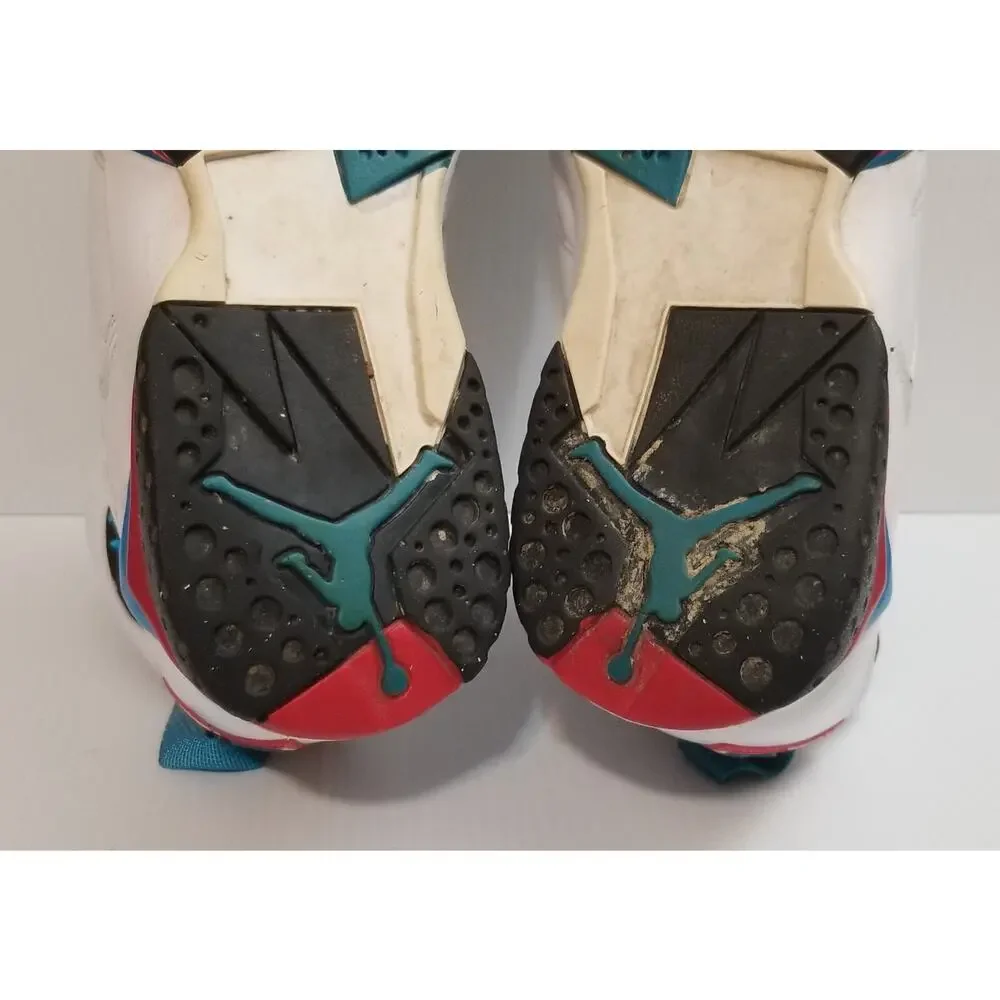 Nike Air Jordan VII 7 Retro White/Orion Blue-Black-Infrared 304775-105 Size 10